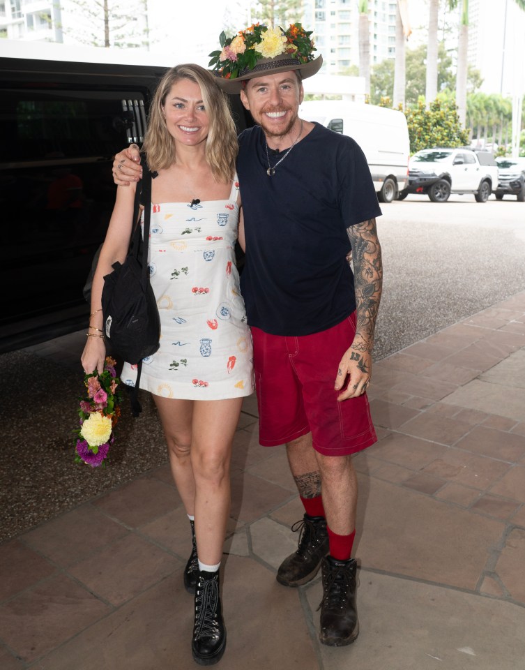 Georgia Horsley and Danny Jones at a hotel.