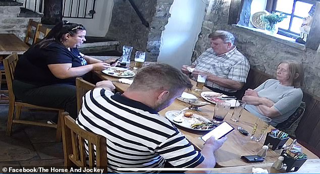They enjoyed a £27 10oz ribeye steaks with all the trimmings and two £15.25 Derbyshire gammon steaks, washed down with several real ales and lagers.