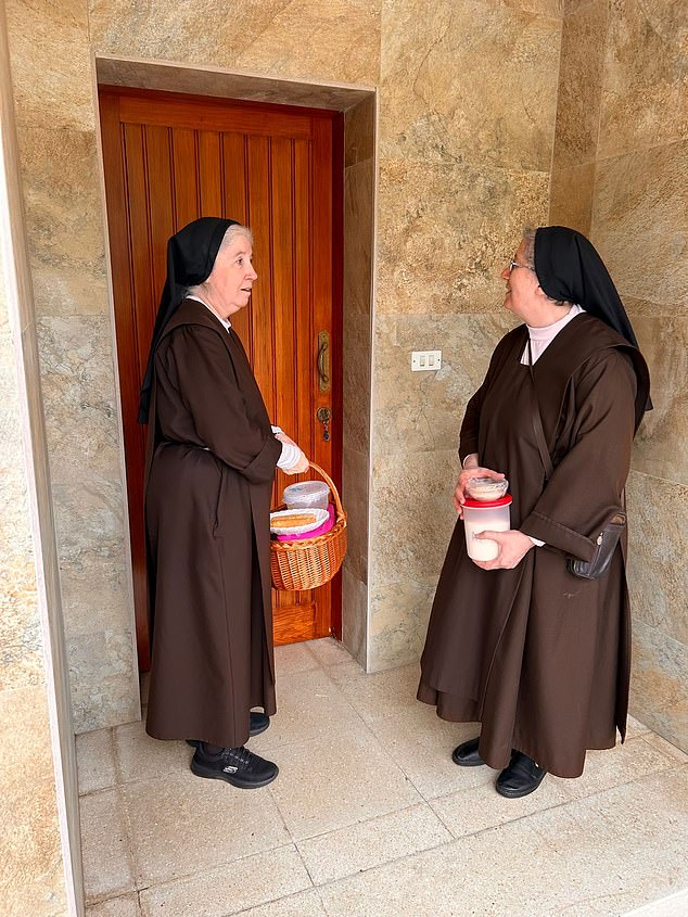 Two nuns who live at the convent across the road told MailOnline that 'regrettably', they knew nothing of the tenants until reading about them in the press