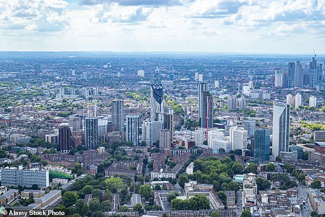 Records show that Jabbe-Bio - who was born in Sierra Leone - has listed her two-bedroom council flat address on the electoral register several times since 2009. Pictured: London
