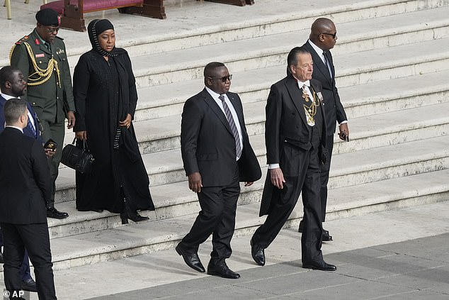 The presidential couple, seen at the funeral of Pope Francis last month, lived in the south London flat until he was elected in 2018