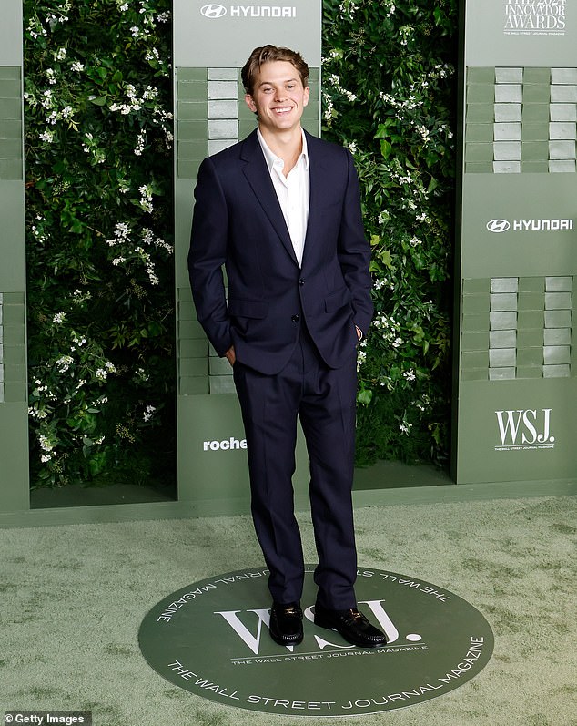 Ryan was on set when Deacon was filming just in case he needed him ' just to kind of show him the ropes, and let him know how things typically go, or if he had any questions.' Seen here in 2024