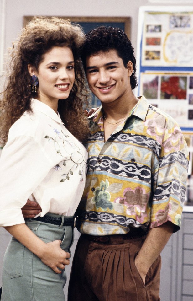 Jessie Spano and A.C. Slater from Saved by the Bell.