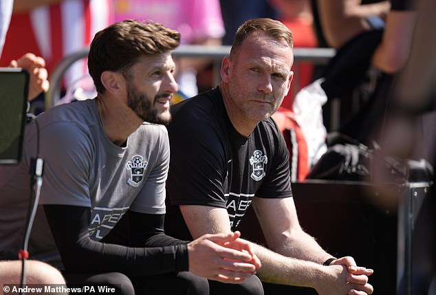 Saints have surpassed the total and have shown some improvement under Simon Rusk (right)