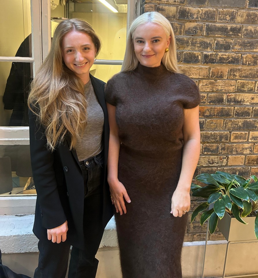 Two women posing for a photo.