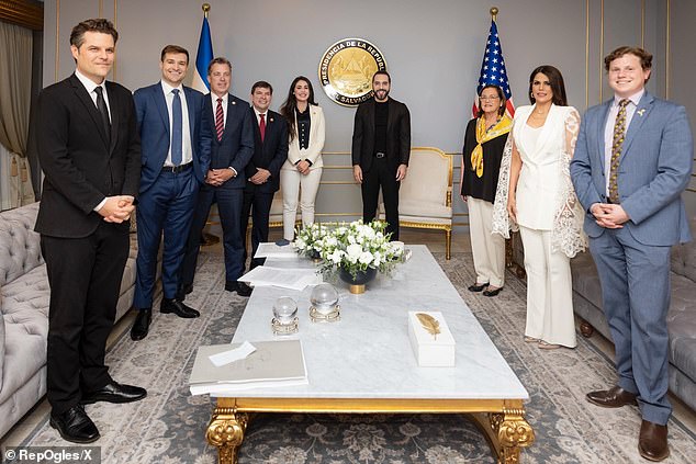 The visit took place against the backdrop of Donald Trump's mass deportations