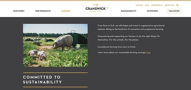 They add that they are 'Empowering and supporting our farmers to do the right thing. For themselves. For the animals. For the planet.'