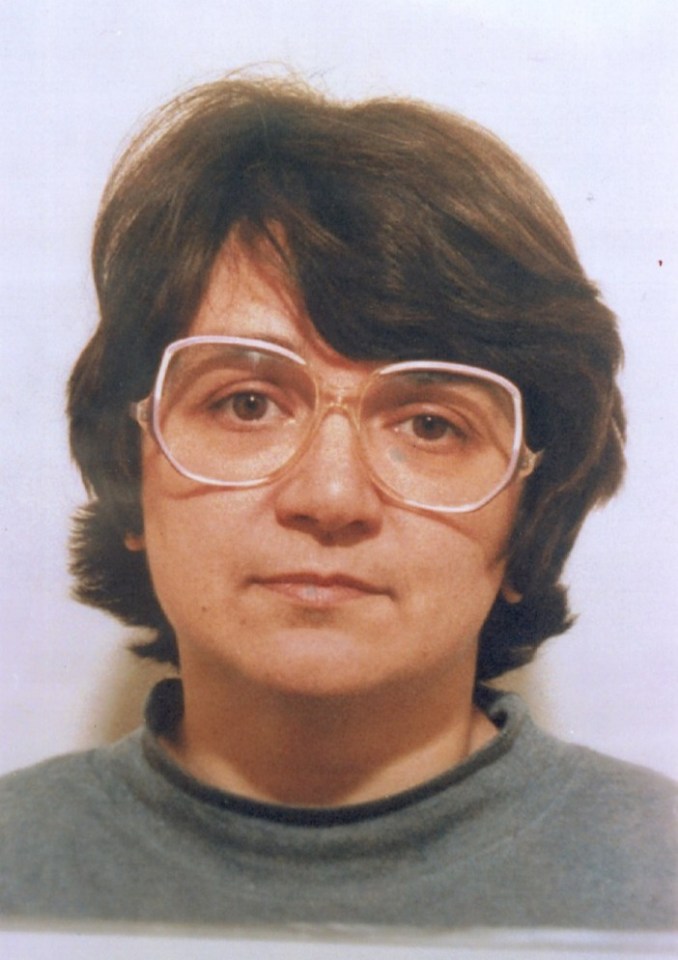 Police picture of Rose West after her trial, date 22.11.1995. retrocon law and crime fred and rose west.