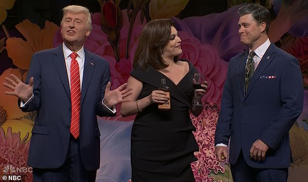 Saturday Night Live alumna Cecily Strong returned to play Jeanine Pirro in the cold open, with James Austin Johnson as Donald Trump and Colin Jost as Pete Hegseth
