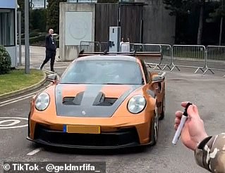 In February Haaland was seen driving a stunning orange Porsche 911 GT3 away from the Etihad