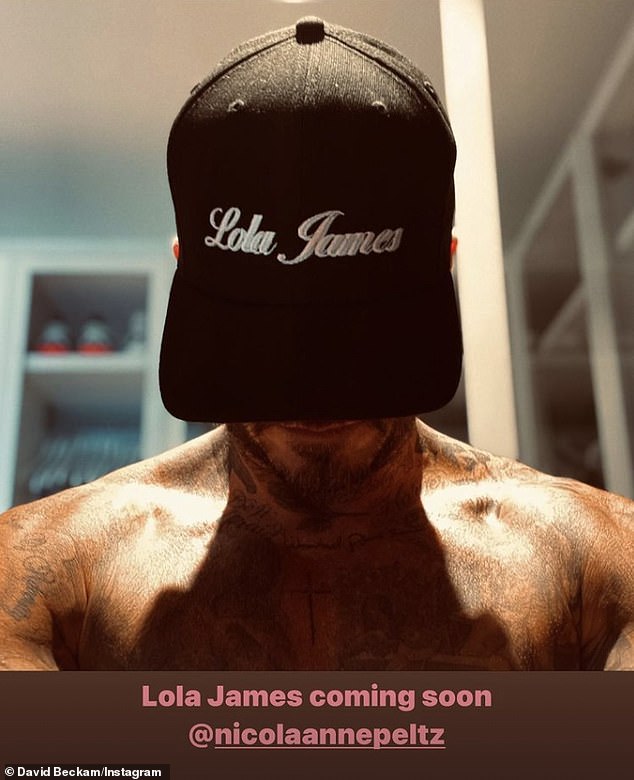 Ahead of Nicola's directorial debut with her film Lola, David and Victoria made sure to champion the movie as they shared snaps of themselves wearing branded caps to Instagram