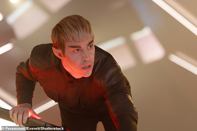 Sven was part of the lead cast as Fuzz (pictured), an alien called a Nanokin that works for Section 31, a space intelligence agency