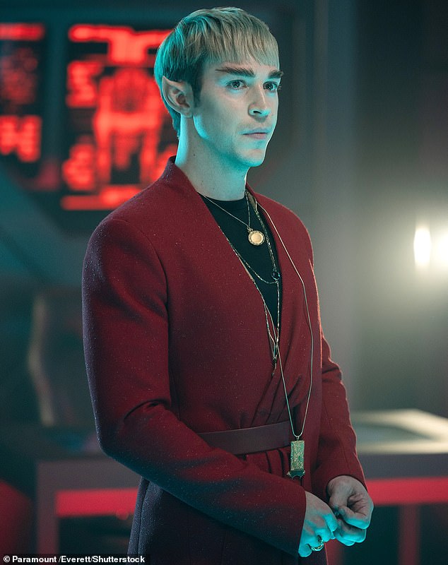 Most recently, the actor got his biggest international role to date (pictured), in Star Trek: Section 31, a sci-fi film starring Michelle Yeoh set in the franchise's 'lost' era between the original sixties films and the start of the beloved Next Generation TV series, in 1987