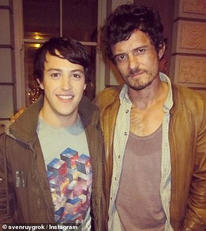 Sven (left) also featured in 2013 film Zulu, as the teenage son of Orlando Bloom's (right) character, one of several detectives investigating a woman's murder, seemingly linked to a biological weapons programme of the South African apartheid regim