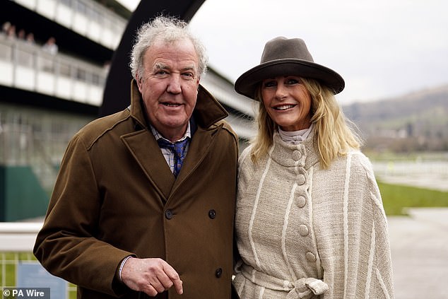 Following the 'sudden deterioration' in his health, Jeremy was taken to John Radcliffe Hospital in Oxford where he was operated on (pictured with his partner Lisa Hogan)
