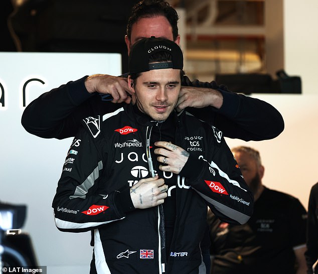 But in an interview with The Sunday Times about his foray into Formula E, Brooklyn sweetly spoke about how he and his dad bonded over racing (Seen at FE Evo Sessions in March)