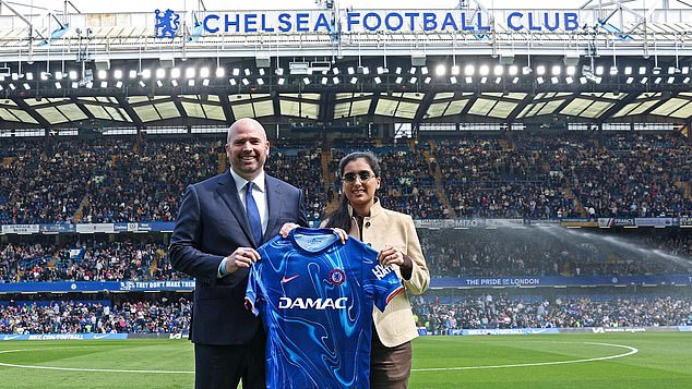 Chelsea reveal little-known company as their new shirt sponsor for just a  MONTH - after 50 games without one... and the deal includes building ' football-themed' high-end flats in Dubai | Daily Mail