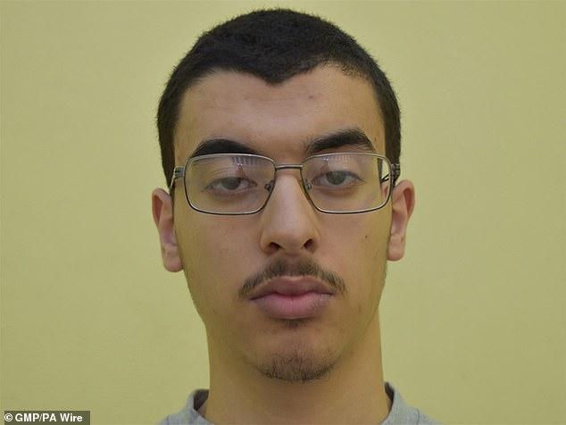 Rudakubana has been caged on the same secure unit as Manchester Arena terrorist, Hashem Abedi (above), who assaulted prison guards in HMP Frankland last month