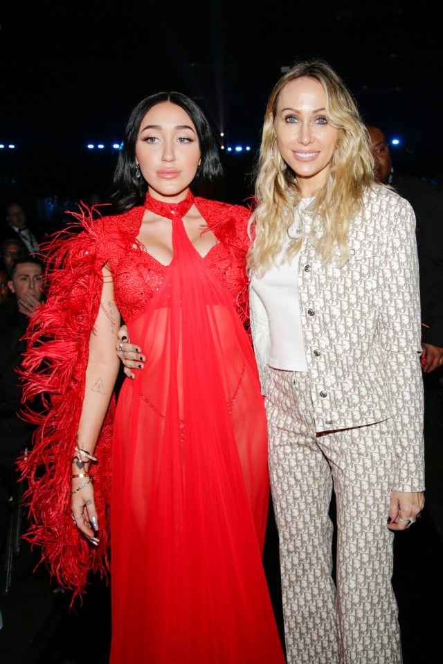 Noah Cyrus and Tish Cyrus at the 62nd Grammy Awards.
