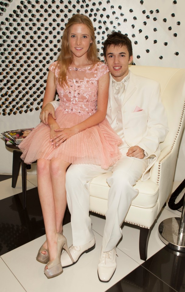 Bella Pendergast and Remy Thorne at a quinceañera.