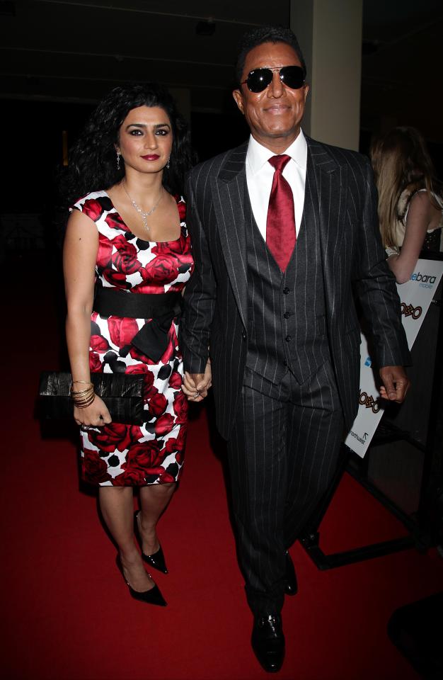 Jermaine Jackson and his wife at the MOBO Awards.