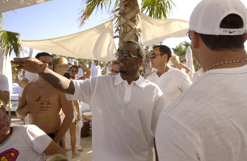 Sean "Diddy" Combs at a white party.