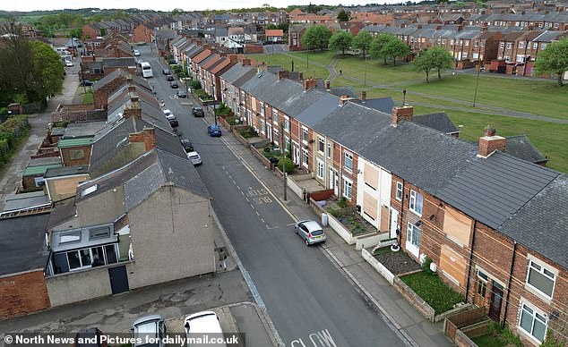Now many properties on the numbered streets are long-abandoned and plastered with fake windows and doors to deter intruders