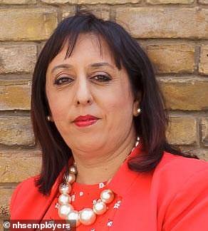 Pictured: Jinjer Kandola, the chief executive of the North London NHS Foundation Trust