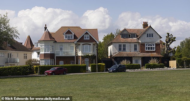 FRINTON: Large houses are seen by the seafront in Frinton. The area is popular with retirees and second home owners