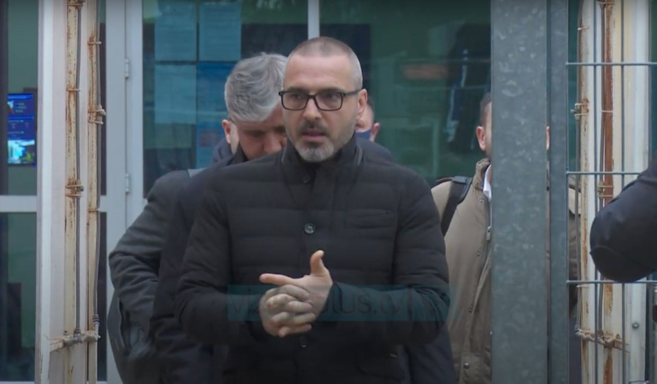 Saimir Tahiri appealing for sentence reduction.
