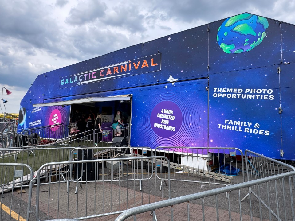 Galactic Carnival ride temporarily closed for inspection.