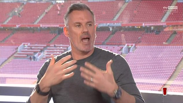 Jamie Carragher admitted he was surprised while stating it's not right to boo your own players