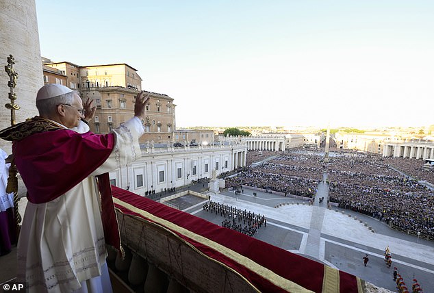 Crowds thronged in St. Peter's Square to see Pope Leo emerge as the new papal leader