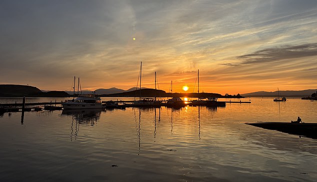 Locals say Oban's sunsets are 'second to none' and can be seen the best from McCaig¿s Tower viewpoint