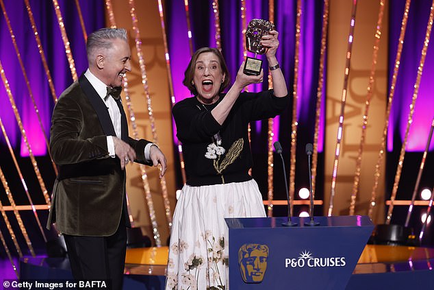 Alan later accidentally let slip a swear word of his own, while presenting the prestigious BAFTA Fellowship award to journalist Kirsty Wark