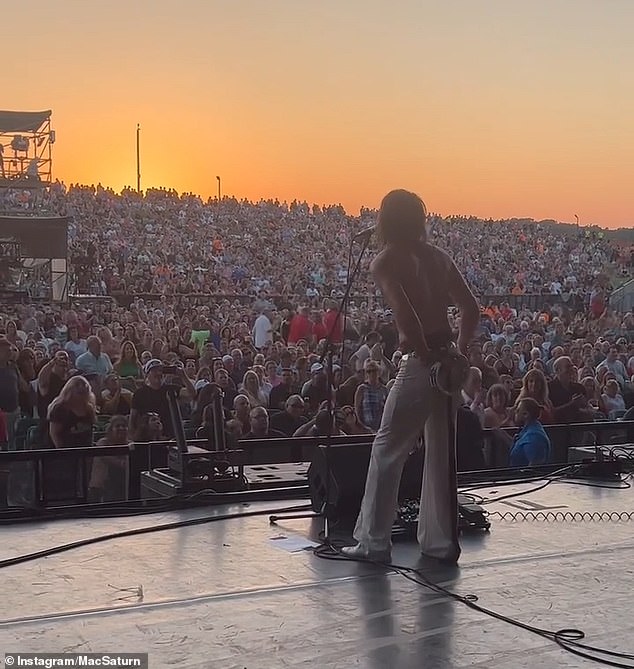 Mercer's band Mac Saturn (pictured) postponed the first of their tour dates in Albany and Boston, saying they hoped to announce new shows 'in the near future'. They added that Mercer had been 'a new addition to the band' and they were not aware of his horrific crimes