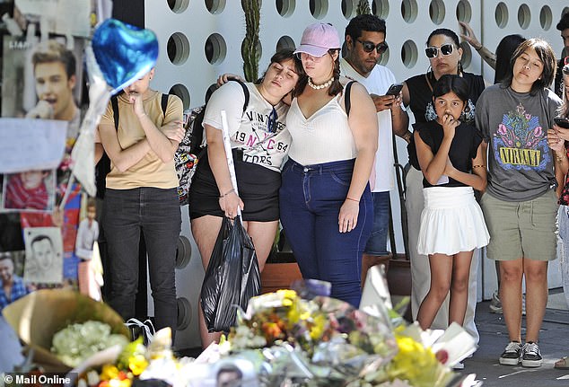 Fans gathered outside the CasaSur Palermo Hotel in Buenos Aires in October last year in the days after Liam Payne's death