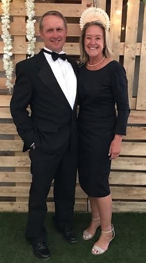 Elina accused Harriet of being 'horrible' to her mother, a trauma nurse at Burton Hospital who has been married to the new Clarkson's Farm star's father for 15 years (Pictured: Eddy and Vicky Cowan)