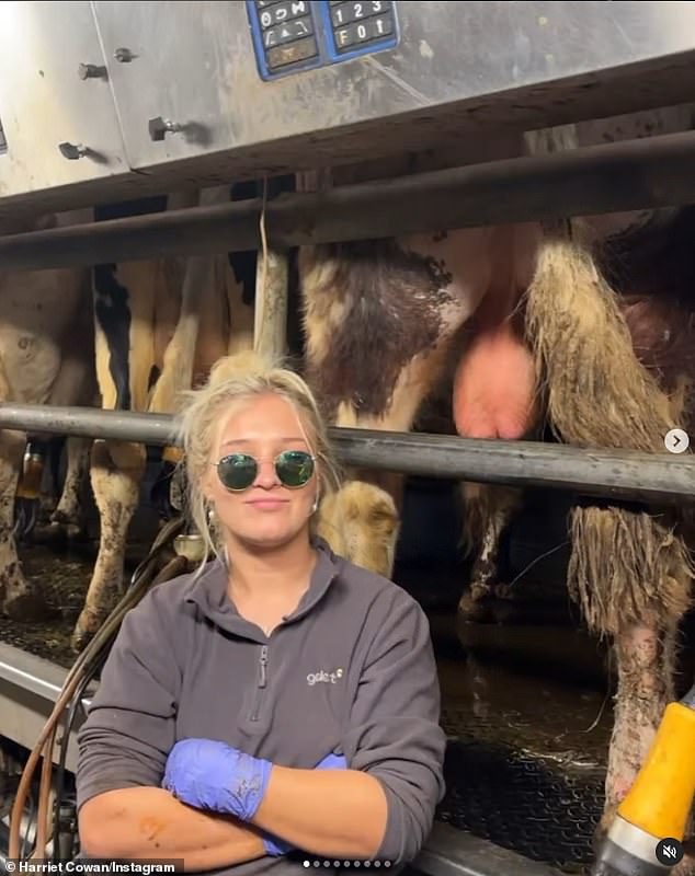 Harriet (pictured) admitted in the trailer that she hadn't watched Clarkson Farm's before but she didn't let that slow her down