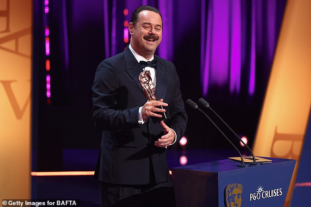 Danny Dyer then forced the BBC to do some quick editing, after he let slip several swear words during his acceptance speech for best Male Performance in a Comedy