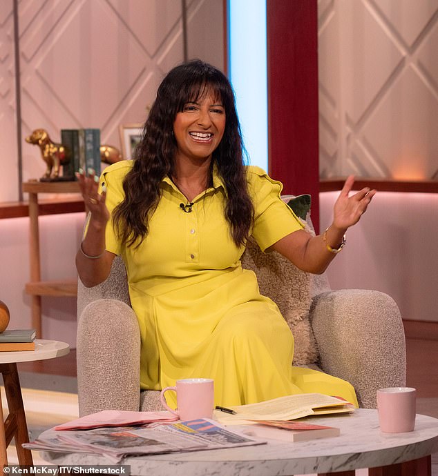 Ranvir (pictured) and Christine Lampard share hosting duties for Friday's instalment of Lorraine - but she was missing from today's show (9 May 2025)