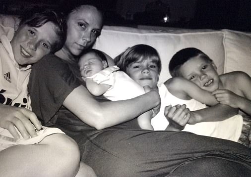 David Beckham's pointed post yesterday for American Mother's Day showing Victoria and children