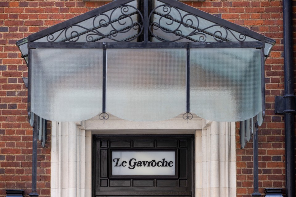 Entrance to Le Gavroche restaurant.