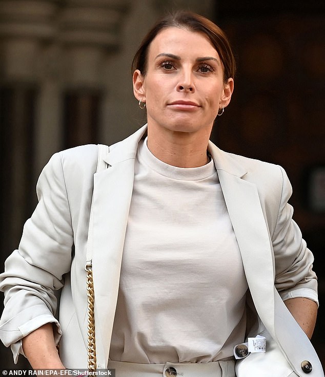 Rebekah, 43, was ordered to pay 90 percent of Coleen's (pictured) legal bills after she sensationally lost the libel case