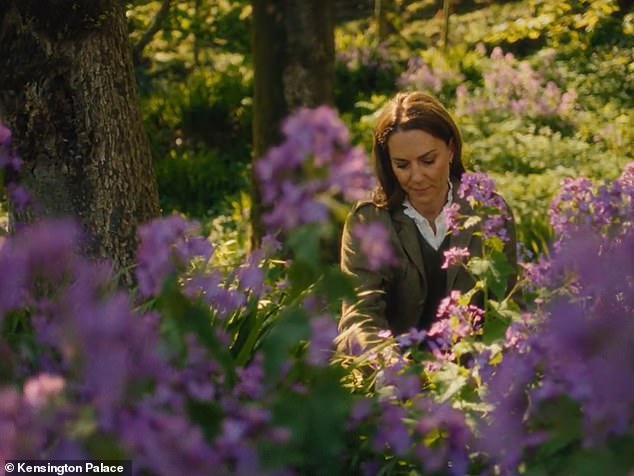 The Princess has said she sought comfort and strength from being outdoors with her family