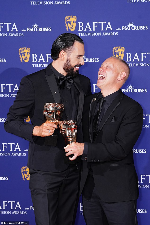 The 35-year-old presenter's BBC show Sort Your Life Out was nominated in the Factual Entertainment category but lost out to Rylan Clark and Rob Rinder [pictured]'s programme Grand Tour