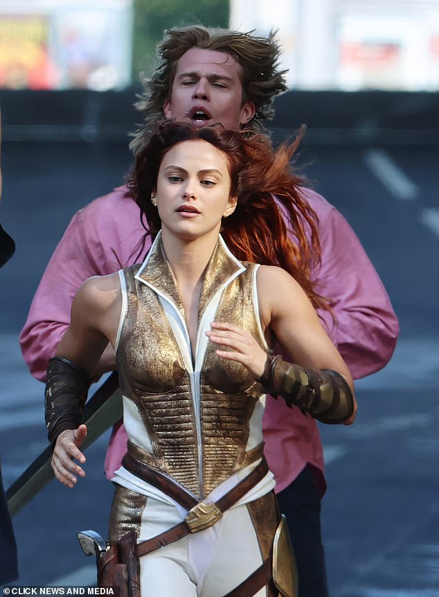 The Riverdale icon, 30, looked every inch of the superwoman as she transformed into warrior goddess Teela