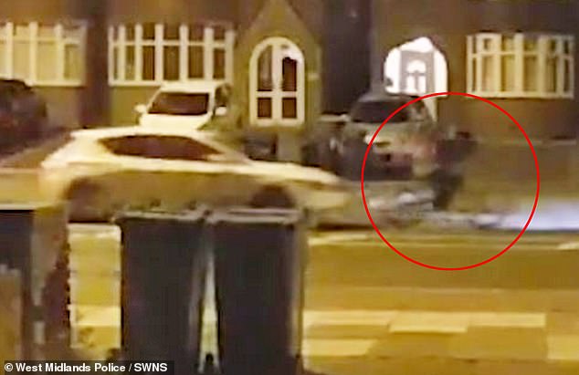 CCTV captures the Seat Leon driven by Abdirahman Ibrahim about to ram Liam Jones' e-bike