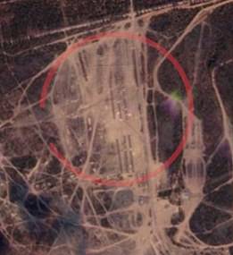 The Russian army appears to have set up a troop camp in Kamenka