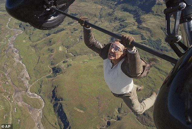 While the full nature of the stunt isn't clear yet, it appears to be at least partly to promote the release of Mission: Impossible ¿ The Final Reckoning (pictured), which debuts in US theaters on May 23